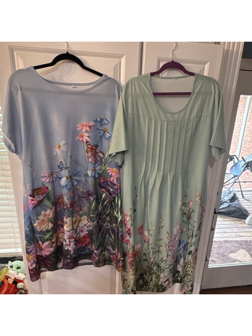 Two Flower Dresses - Unbranded